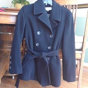 Calvin Klein peacoat with belt